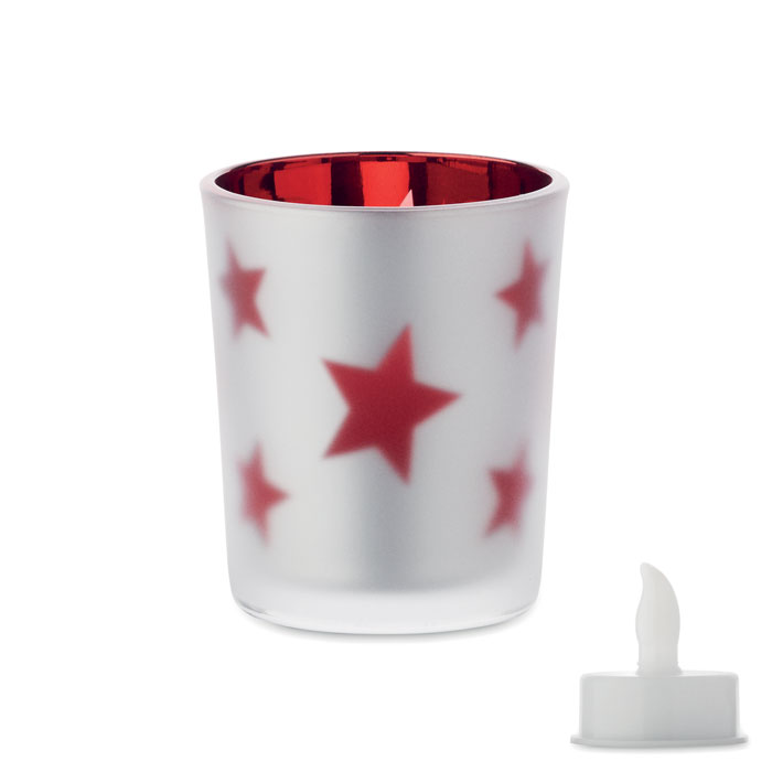 LANDLE – LED tea light candle in glass jar