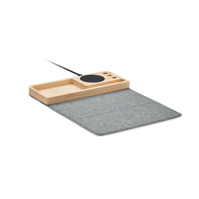 PANDU – Caricatore wireless organizer in bambù