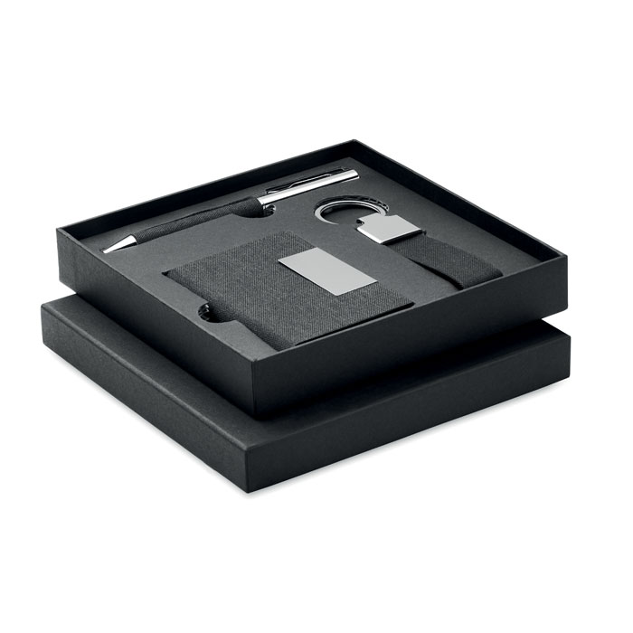 SCRIBI 3 – Set regalo da 3 pezzi con penna e portacarte