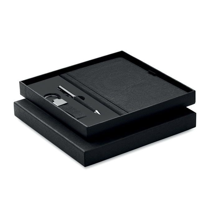 SCRIBI 4 – Set regalo con penna, taccuino e portachiavi