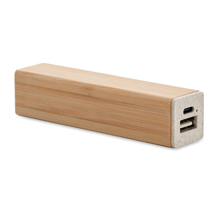 POWERBAMC – 2600 mAh power bank with a bamboo case