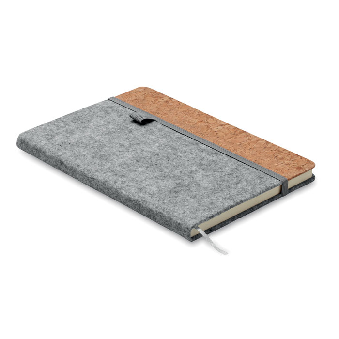 CORKBOOK – Notebook A5 con copertina in feltro e sughero