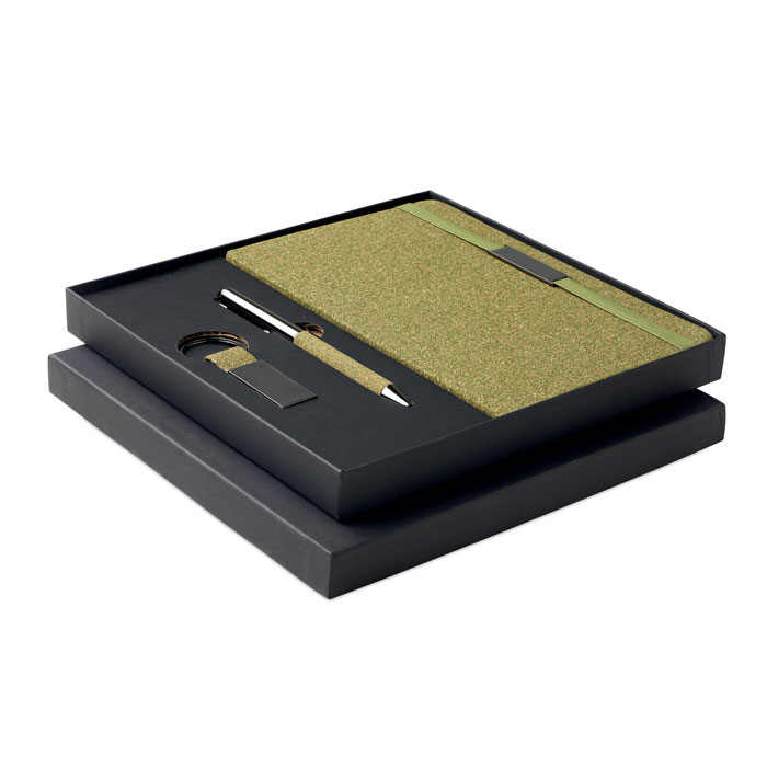 CHIPPEWA SET – Set regalo con notebook, penna e portachiavi