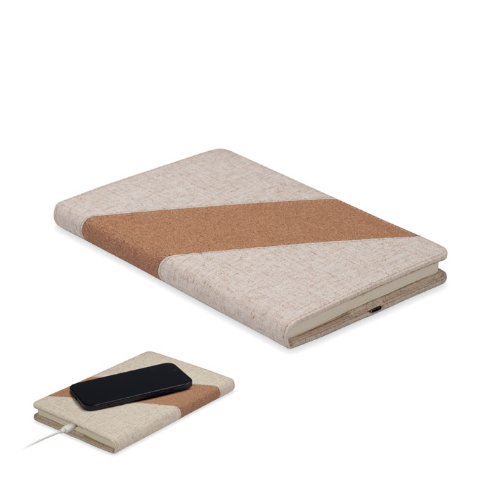 CORTONA – Notebook con caricatore wireless da 15W