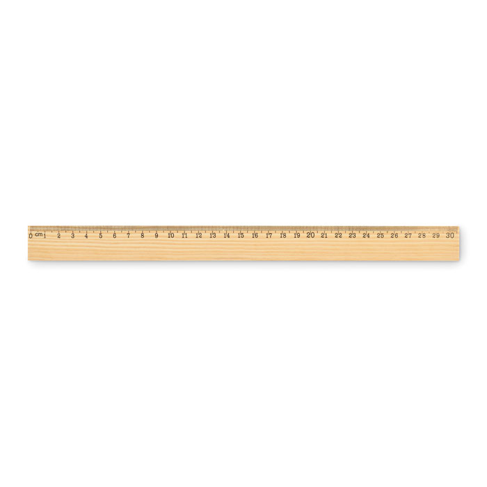 RULER30 – Righello in legno di pino da 30 cm