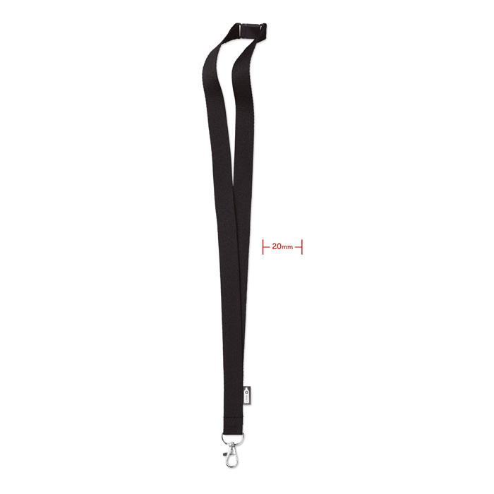 LANY RPET – RPET lanyard with carabiner and release mechanism