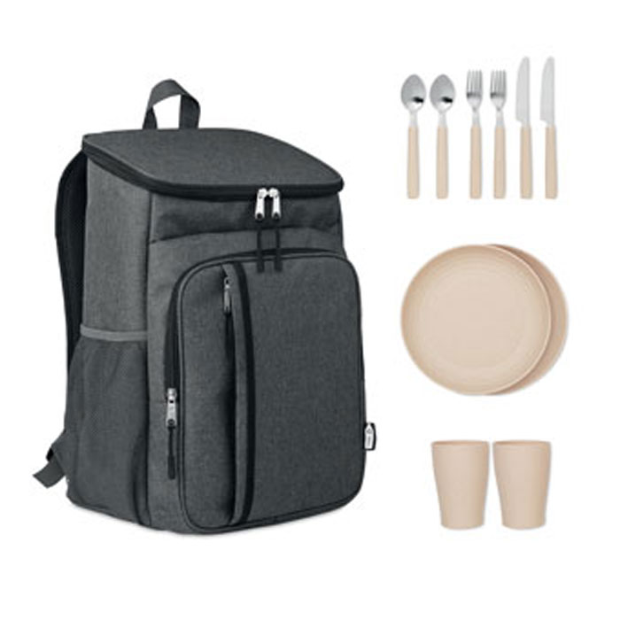 MONTECOOL – Zaino frigo bicolore con accessori inclusi