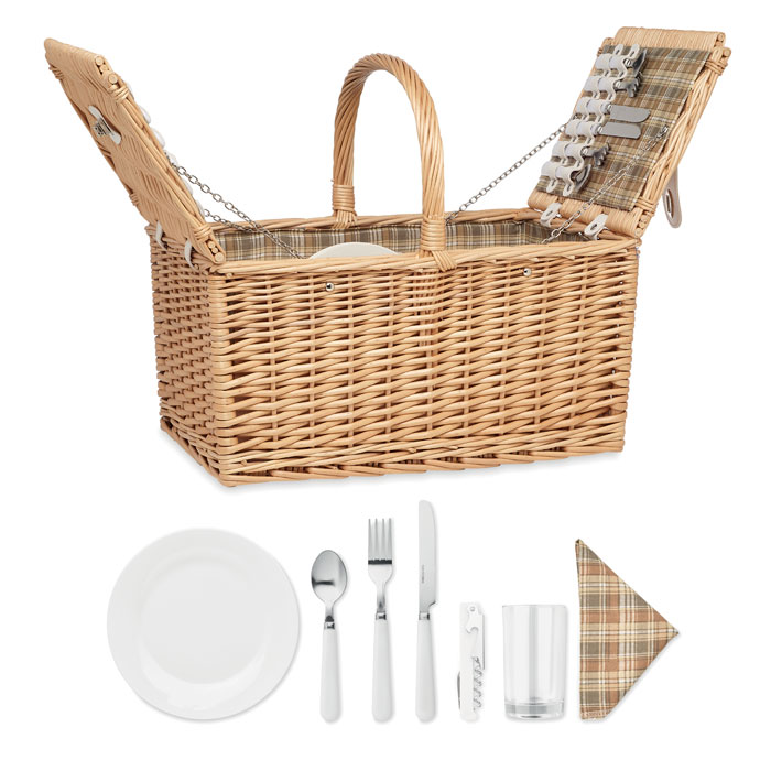 MIMBRE PLUS – Cestino da picnic in vimini per 4 persone