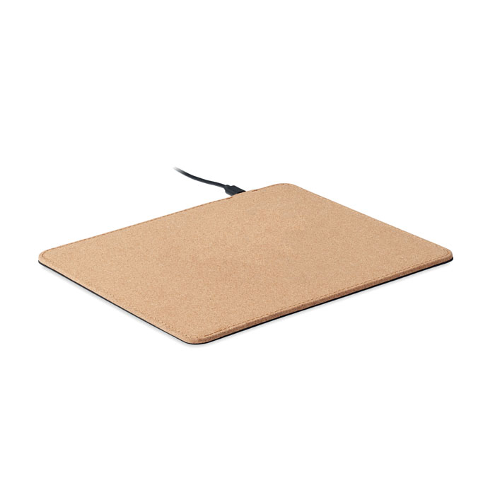 WIRELESS MATTY – Mouse pad in sughero con ricarica wireless 15W