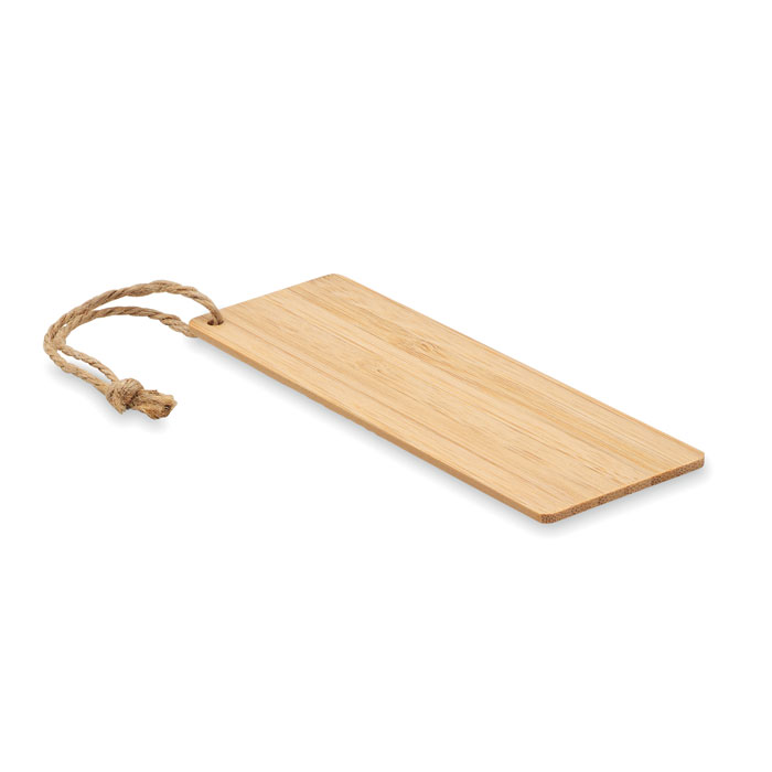 KUMAKU – Segnalibro in bamboo con corda di juta