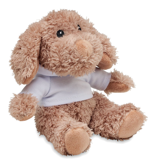 DOGGY – Dog-shaped soft toy with a hood