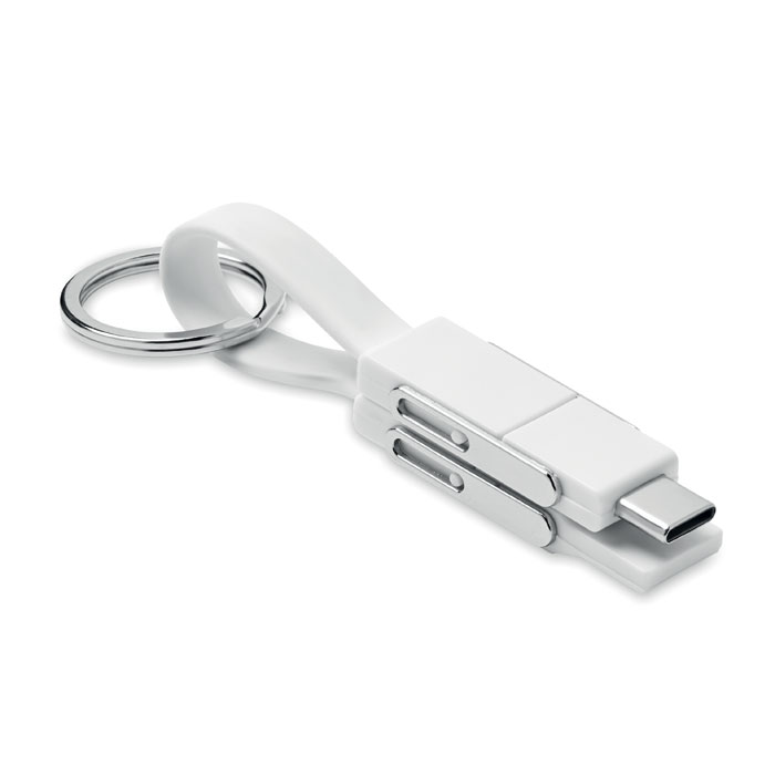 KEY C – Portachiavi con cavo di ricarica 4 in 1