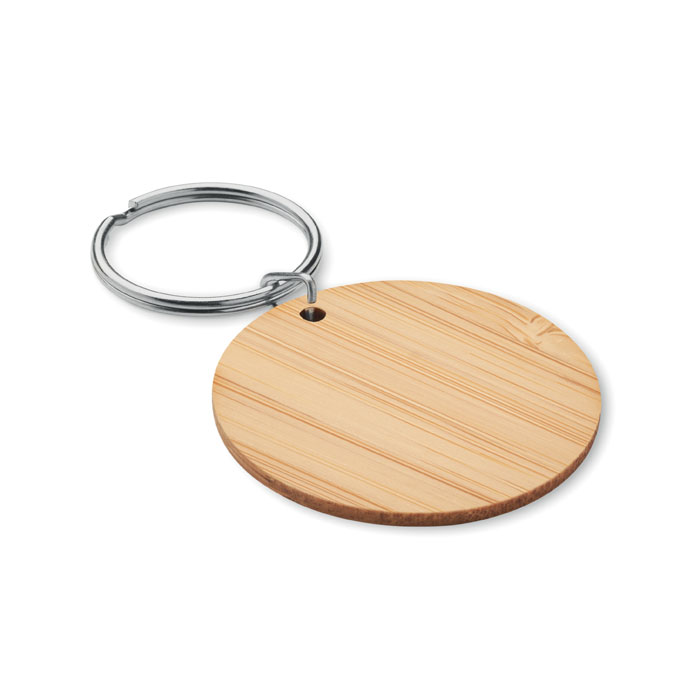 ROUNDBOO – Portachiavi tondo in bambù naturale