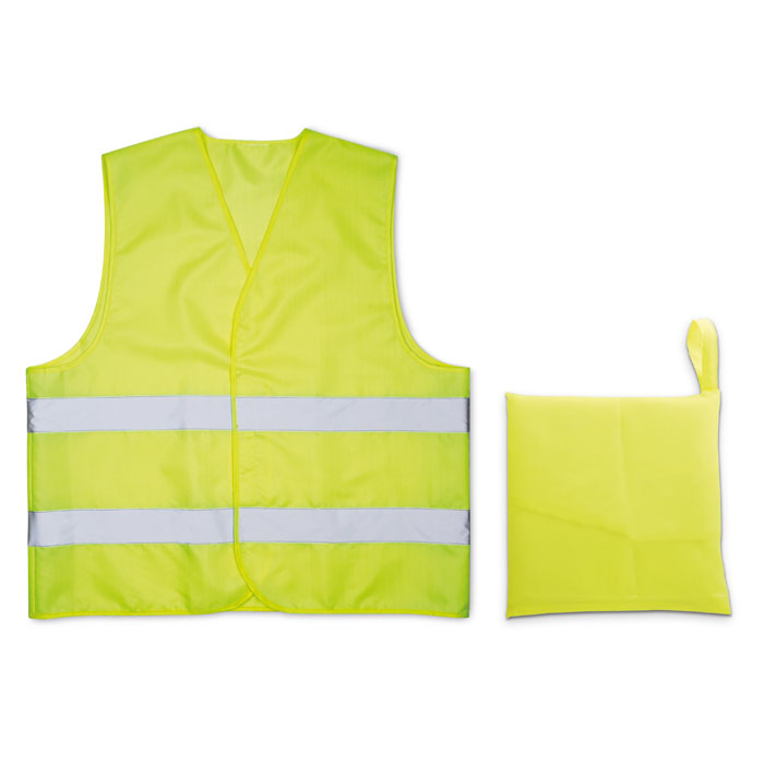 VISIBLE – EN ISO-certified high-visibility sleeveless jacket