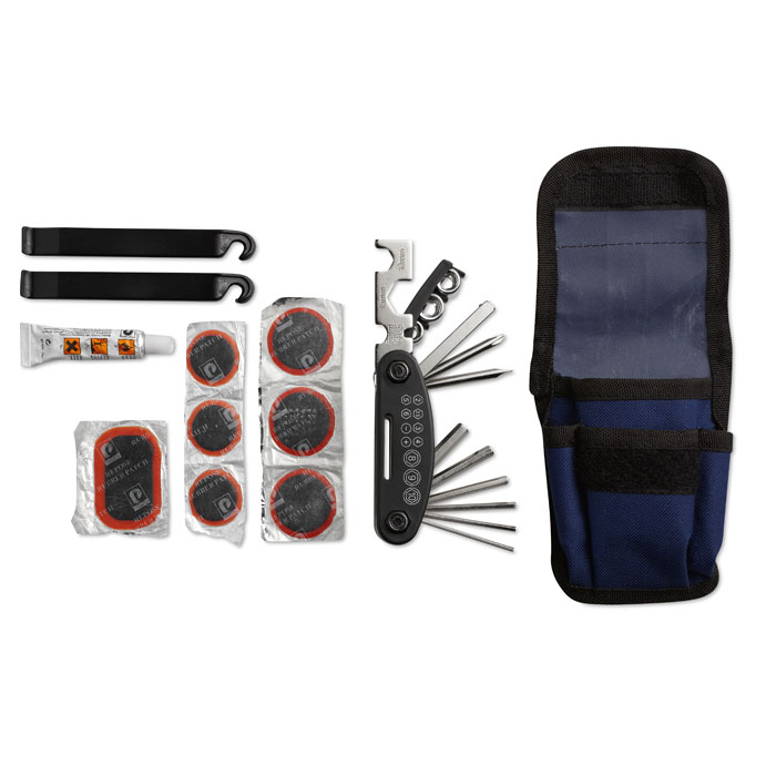 AMIR – Kit riparazione bicicletta con 15 accessori