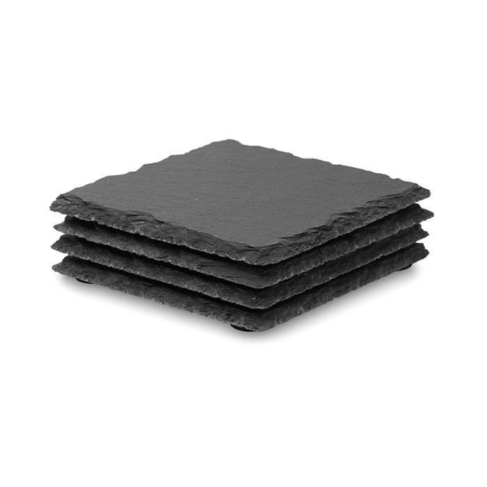 SLATE4 – Set of 4 slate coasters