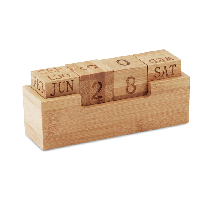 KARENDA – Calendario permanente da scrivania in bamboo