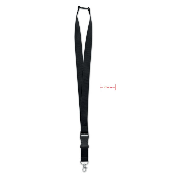 WIDE LANY – Lanyard with metal hook and detachable buckle