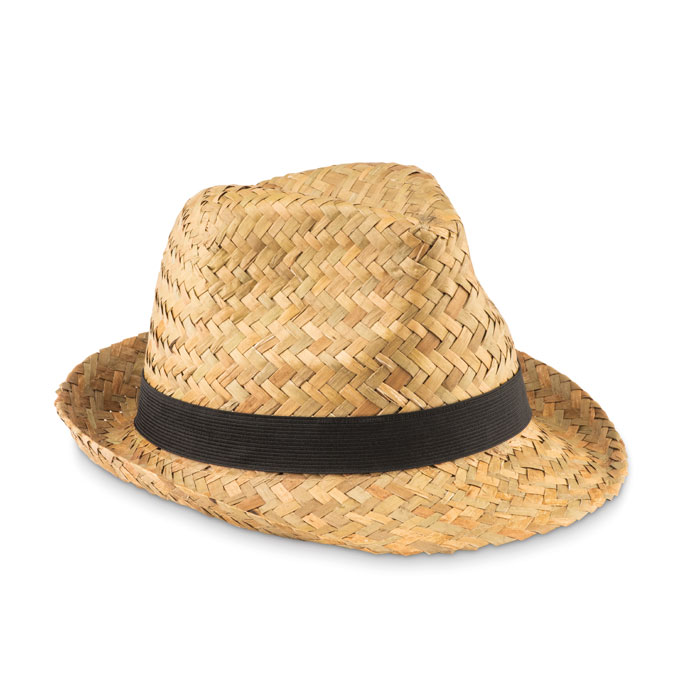 MONTEVIDEO – Natural straw hat with a band