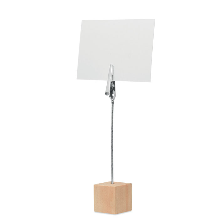 HELLO CLIP – Clip fermafoto con supporto in legno di pino