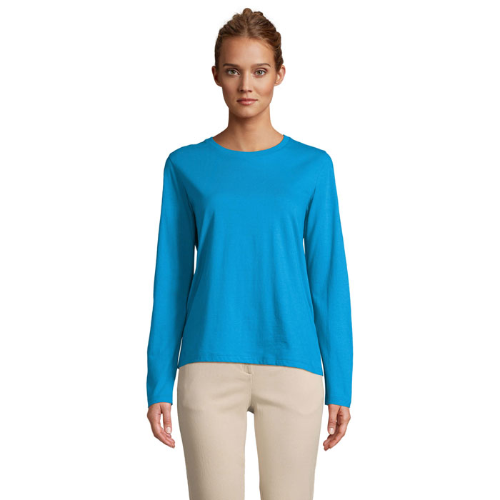 MONARCH WOMEN – T-shirt donna maniche lunghe girocollo