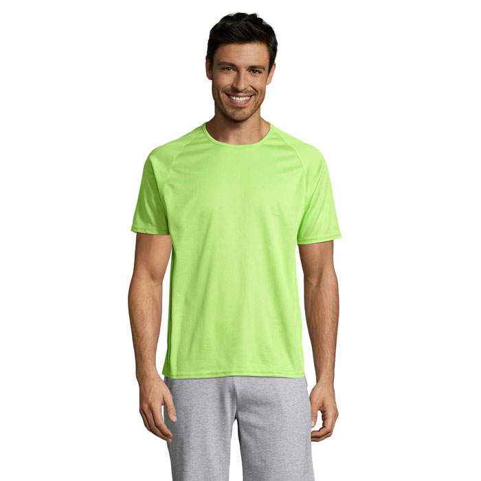 SPORTY – T-shirt uomo raglan in poliestere traspirante